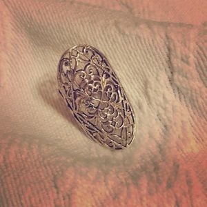 antique irish love knot ring